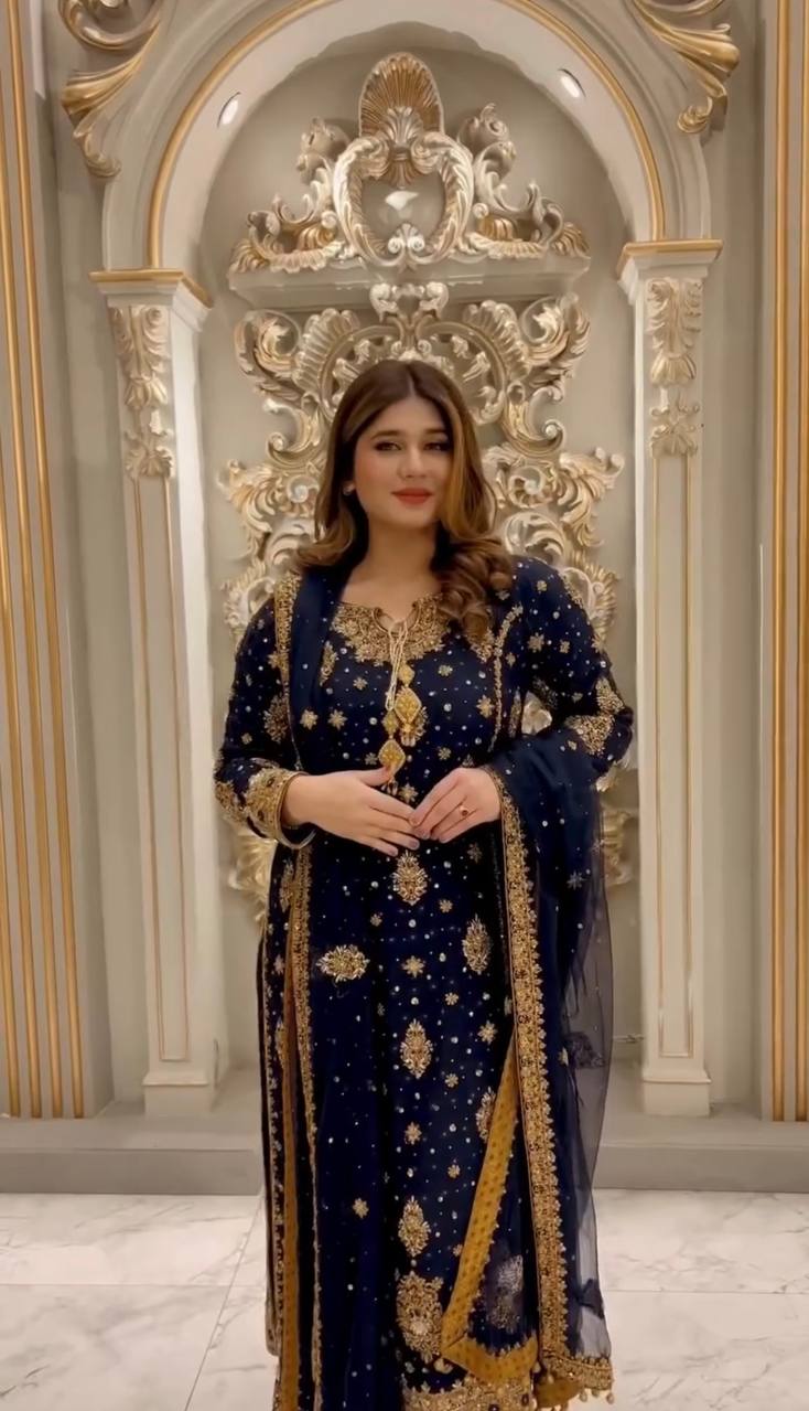 NEW PARTY WEAR DESIGNER DRESS SET