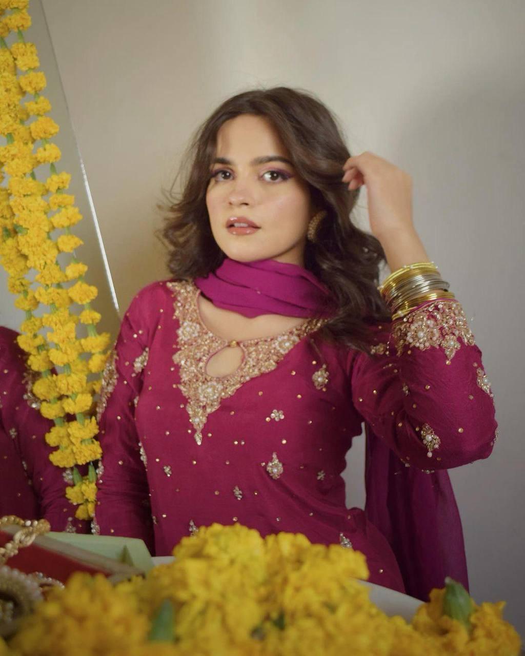 PRESENTING NEW KURTI-SHARARA SET GOOD QUALITY GEORGETTE TOP WITH BEAUTIFUL FULLY EMBROIDERED GEORGETTE PLAZZO