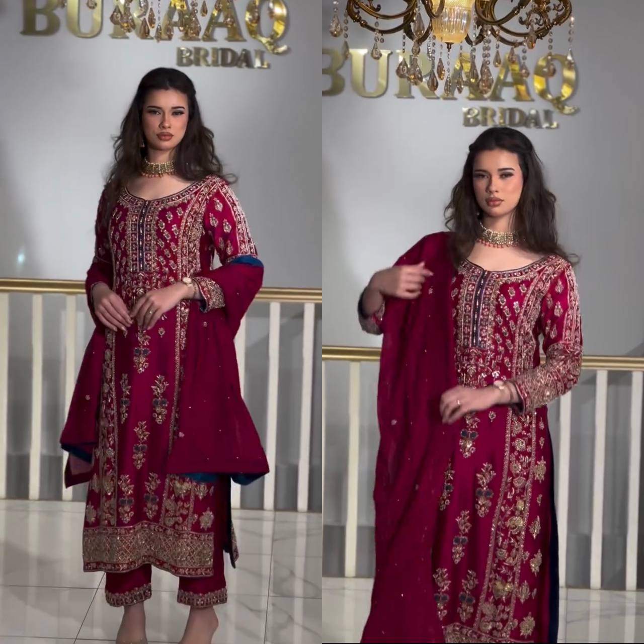 Launching New Designer Party Wear Look Organza Pure Pakistani Suit , Pant and Dupatta