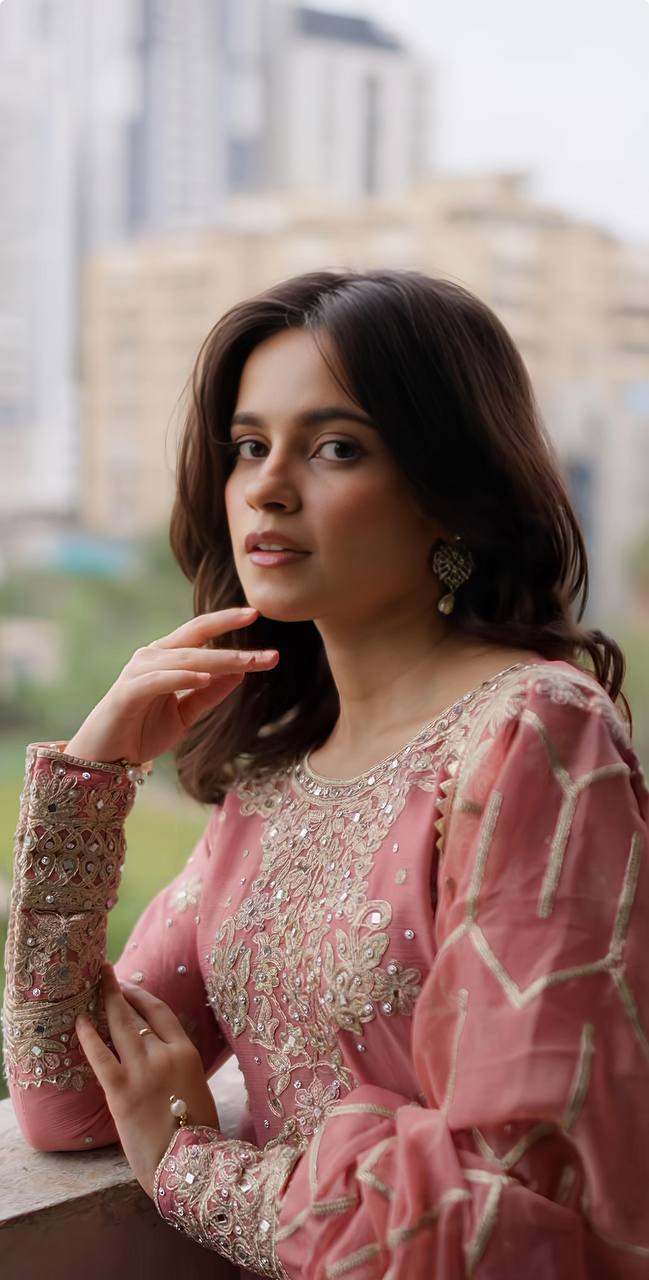 New Collection In Heavy Georgette Top-Plazzo And Dupatta Set Fully Stitched Ready To Wear