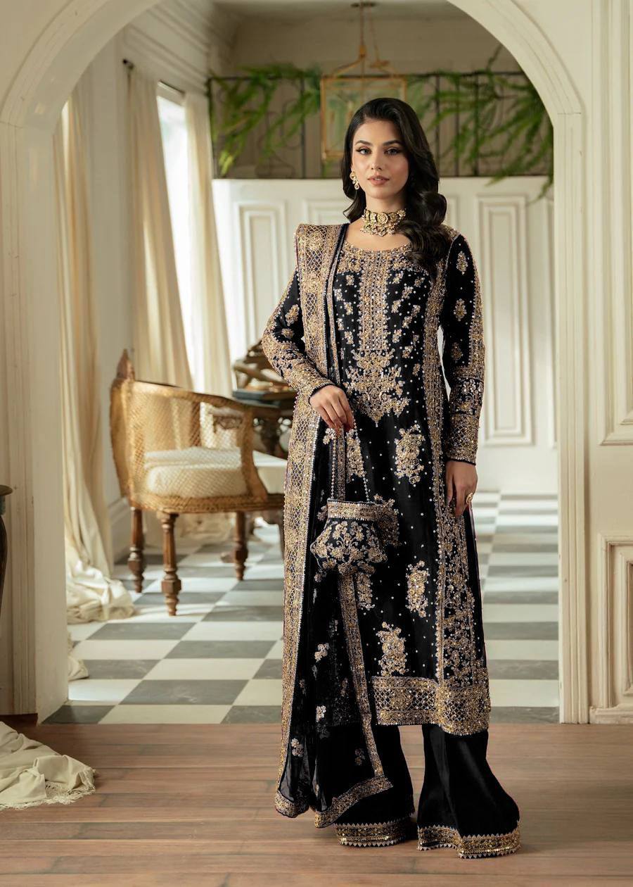 New Super Hit Designe Collection Beautiful Heavy Embroidery Sequins And Riveted Moti Work Top - Plazzo With Dupatta